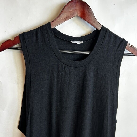 ALIX NYC Size XS Bodysuit Black Sleeveless Crew Neck Basic Sleeveles Msrp $130 - Picture 3 of 8